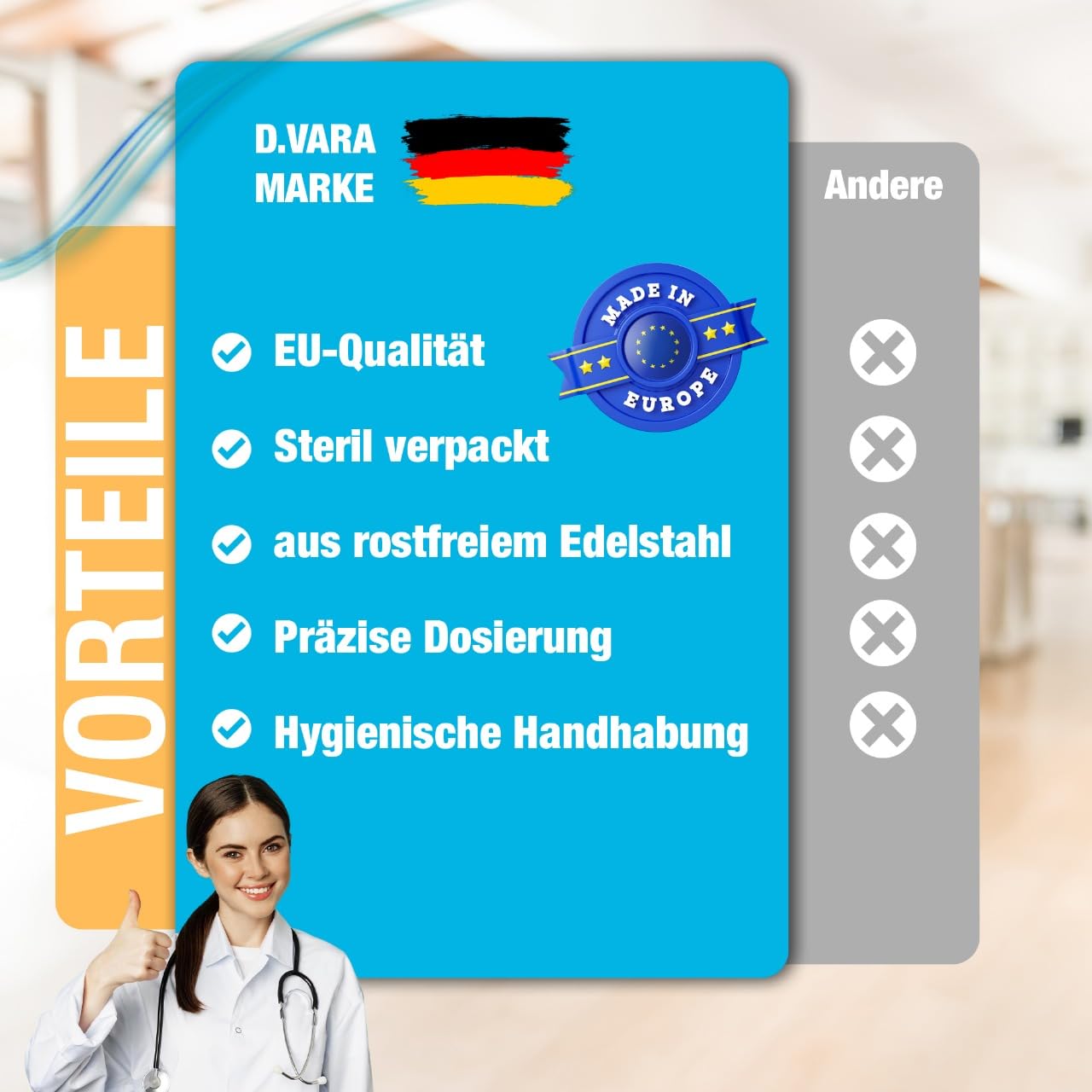 32G Einweg-Dosiernadeln (0,23mm X 4mm) – 100 Stück Steril Mit Schutzfolie Für Kosmetik, Epoxidharz, Labor & Industrie