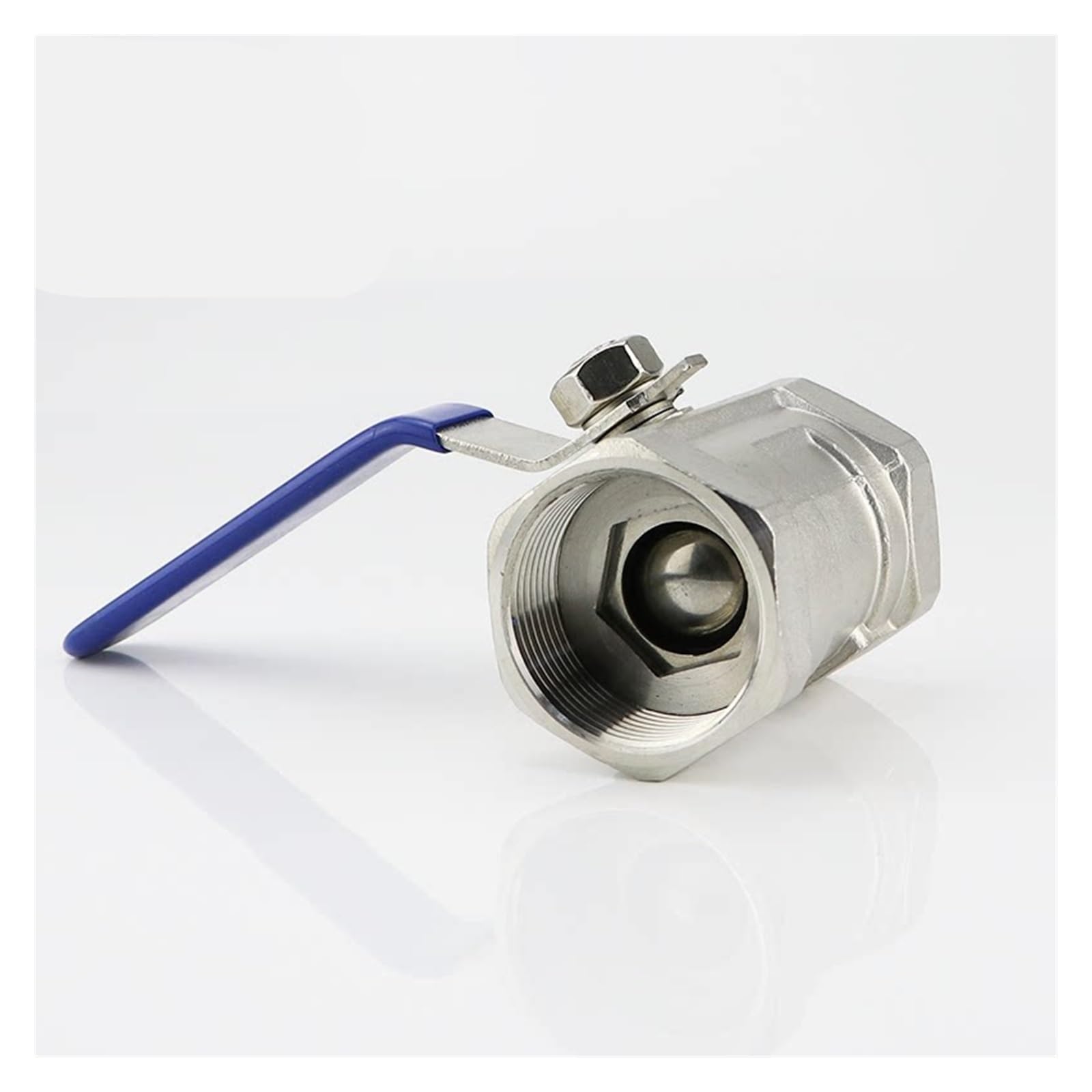 1/2" 3/4" 1" 1-1/4" 1-1/2" 2" Valvola a Sfera Monopezzo in Acciaio Inossidabile 304 di commutazione Acqua con Filettatura Interna(36893)