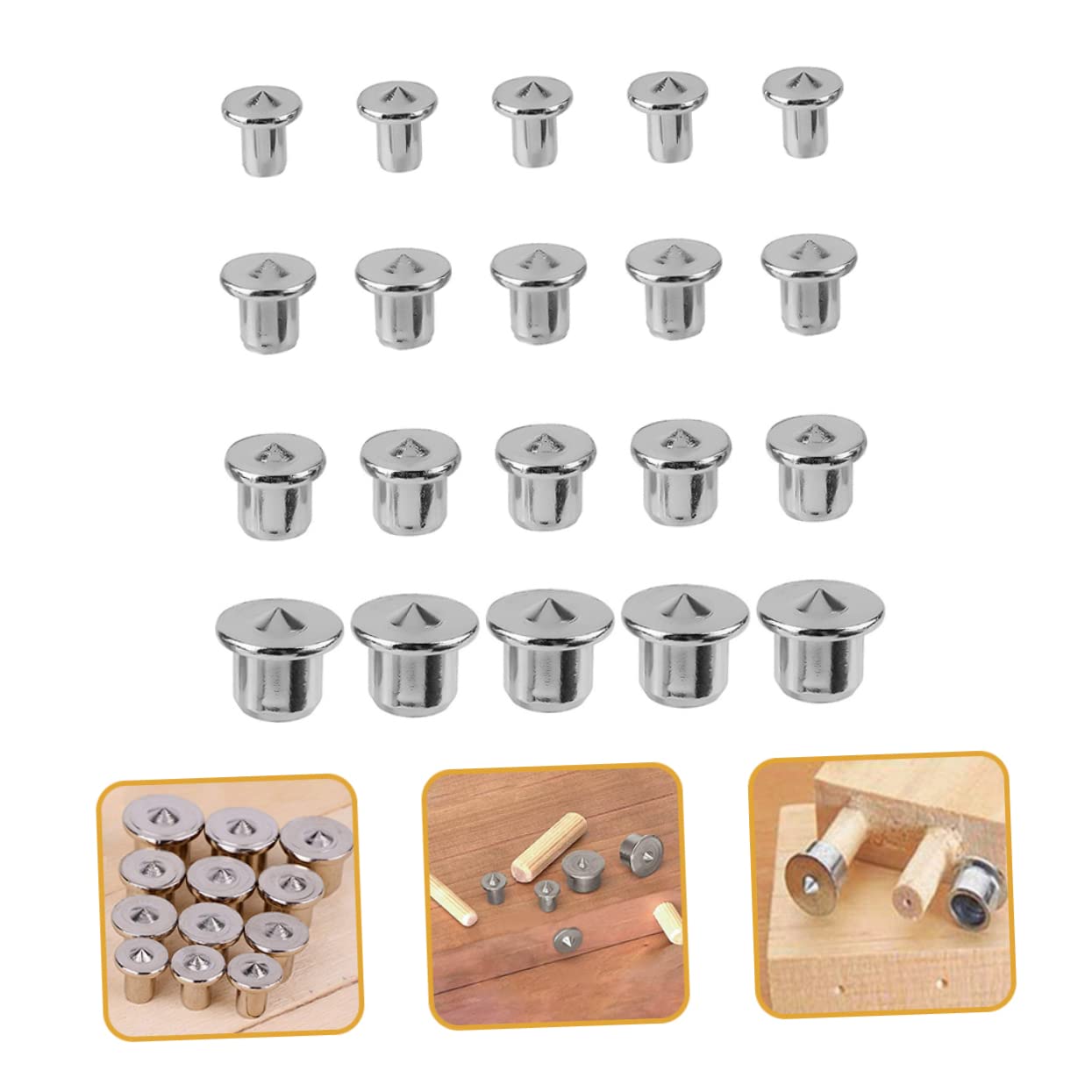 OUNONA 3sätze Dowel Pin Wood Marker Dübel Ausrichtungswerkzeug Für Präzise Bohrlöcher Teilig Für Möbelbau Und Holzverarbeitung