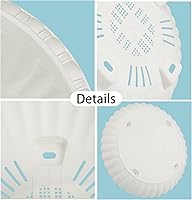 Vista 6 de 6 macetas colgantes de 12.59 pulgadas para plantas de exterior e interior, macetas con ganchos de bandeja de orificio de drenaje, cestas de plástico