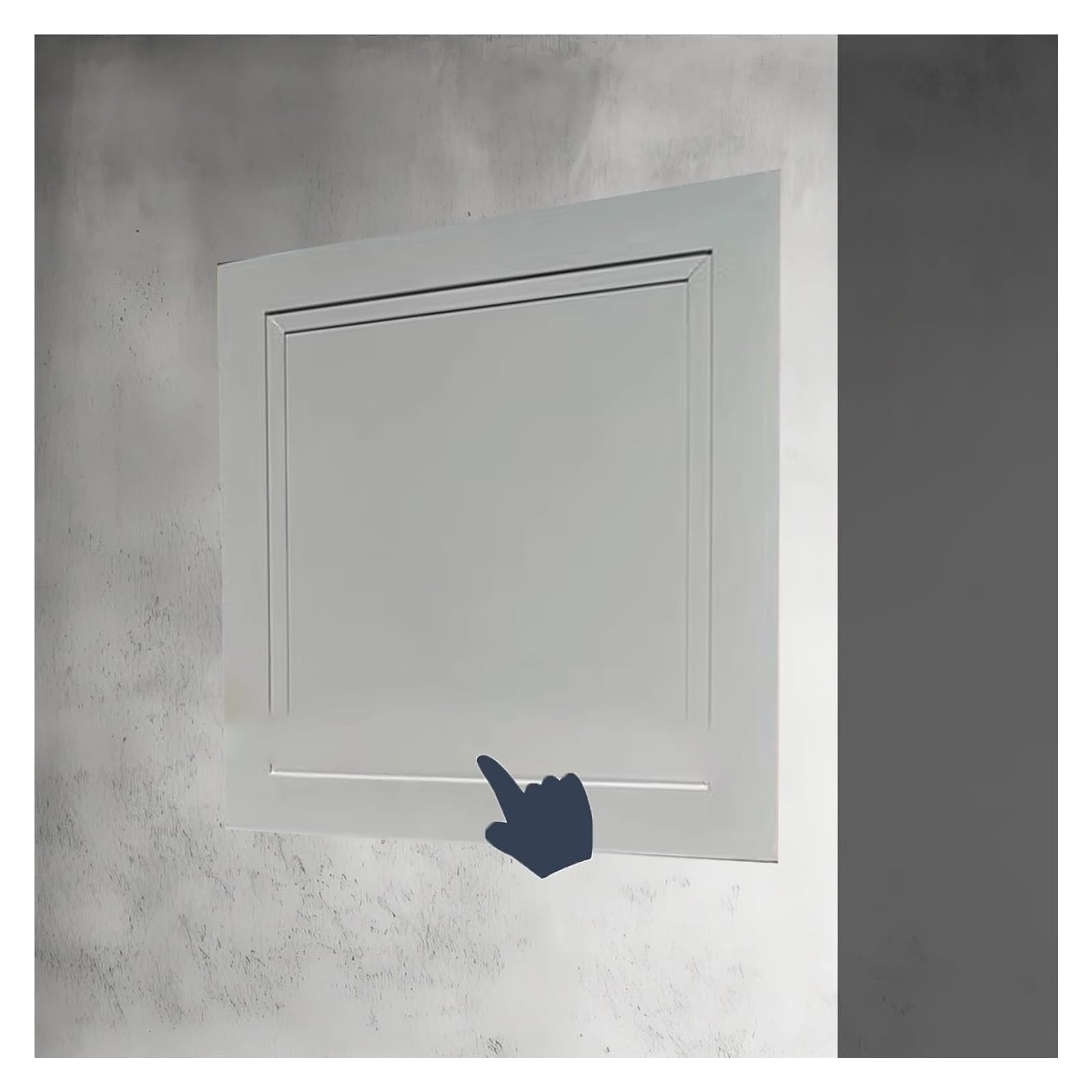 Qhknuyoax Light Gray Inspection Hatch Revision Door, Aluminum Push Button Access Panel For Drywall Multicolor Multiple Sizes(,15X15cm/6X6in)