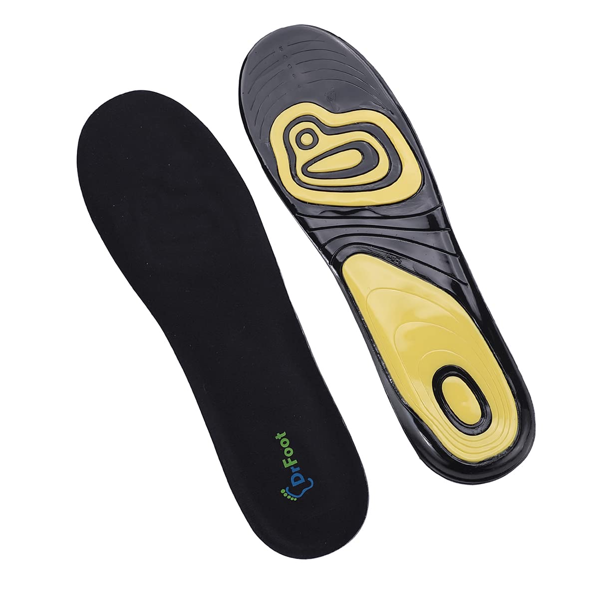 Dr Foot Dual Gel Insoles Anti-Microbial | For Walking, Running, Hiking & Regular Use | All Day Ultra Comfrort & Support & Shock Absorption With Dual Gel Technology | For Men – 1 Pair-image-19