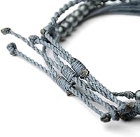 Vista 139 de Handmade Natural Stone Beaded Healing Bracelet Gift for Men Adjustable Rope String Bracelet