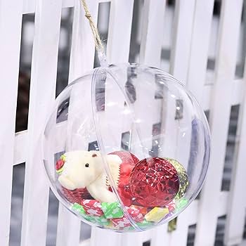 Amazon.co.jp: STOBOK 透明 中空ボール 20cm オーナメント