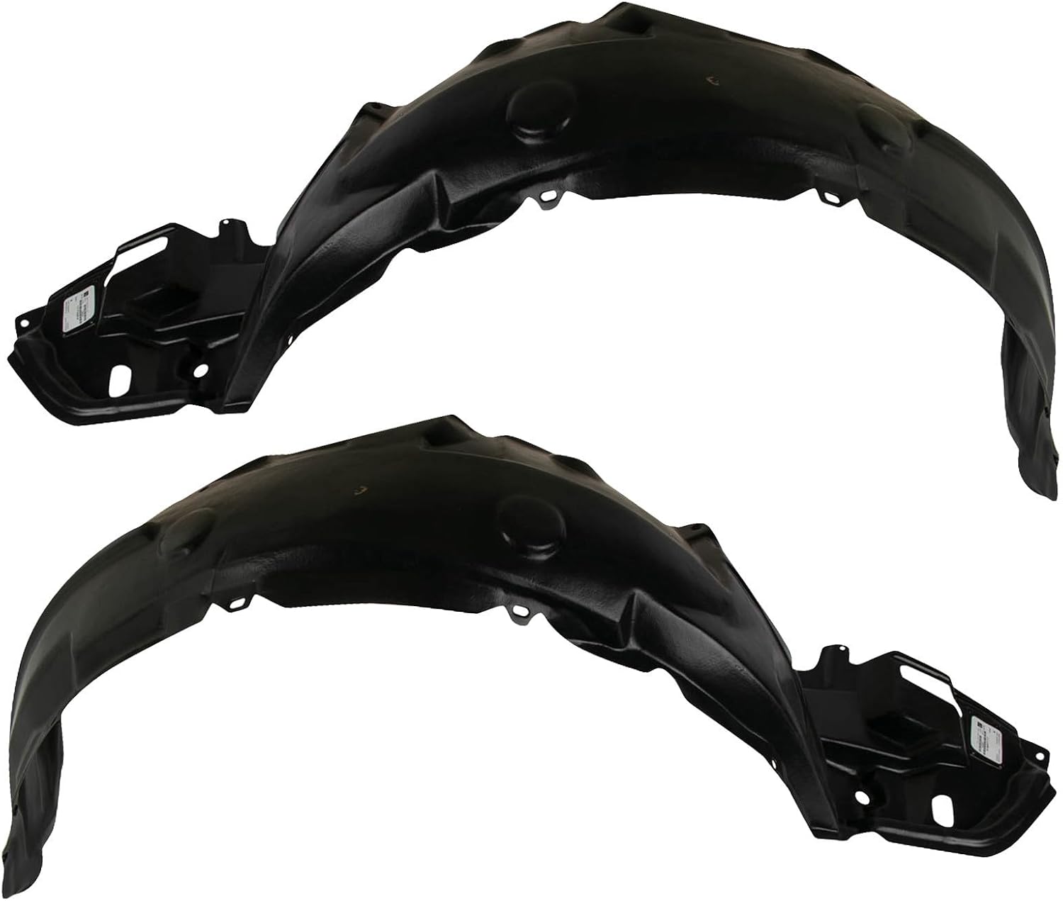 TRQ Front Inner Fender Liner Set Compatible with 2009-2010 Toyota Corolla TO1248149 TO1249149