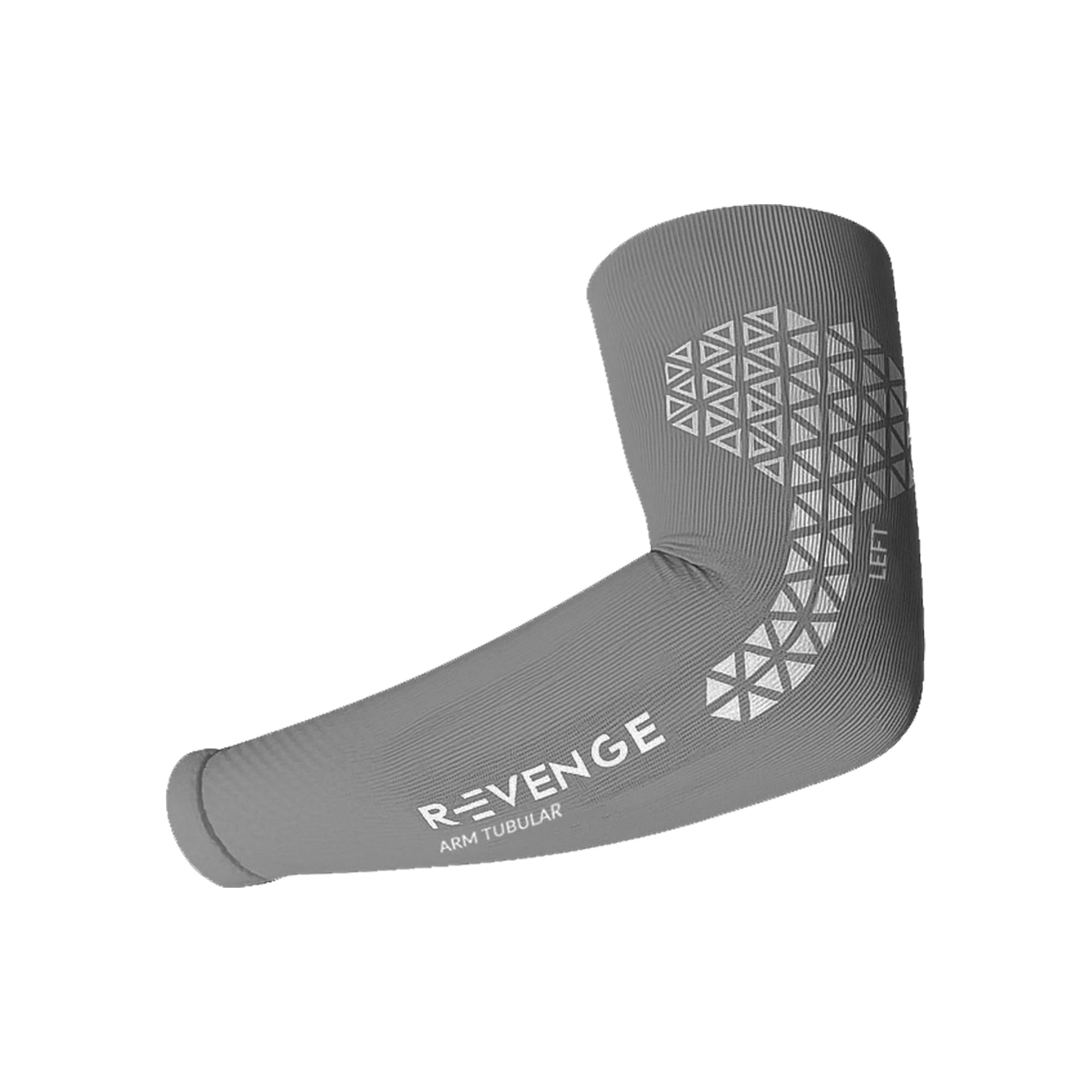 R-EVENGE Manchon bras avec inserts en silicone effet bande.Il favorise la microcirculation et prévient les blessures.Fibre de carbone thermorégulante.Idéal pour Tennis, Padel, Basket, Fitness, Bike.