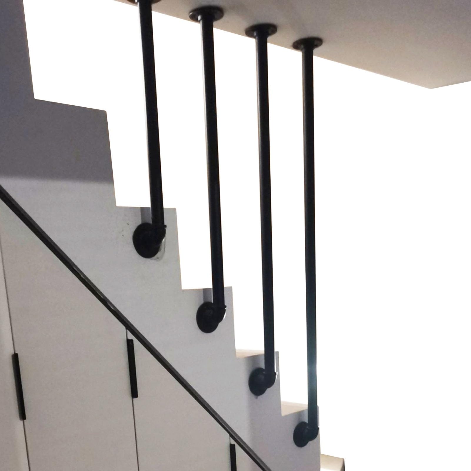 Garde-corps en fer forgé anti-rouille pour escaliers intérieurs et marches