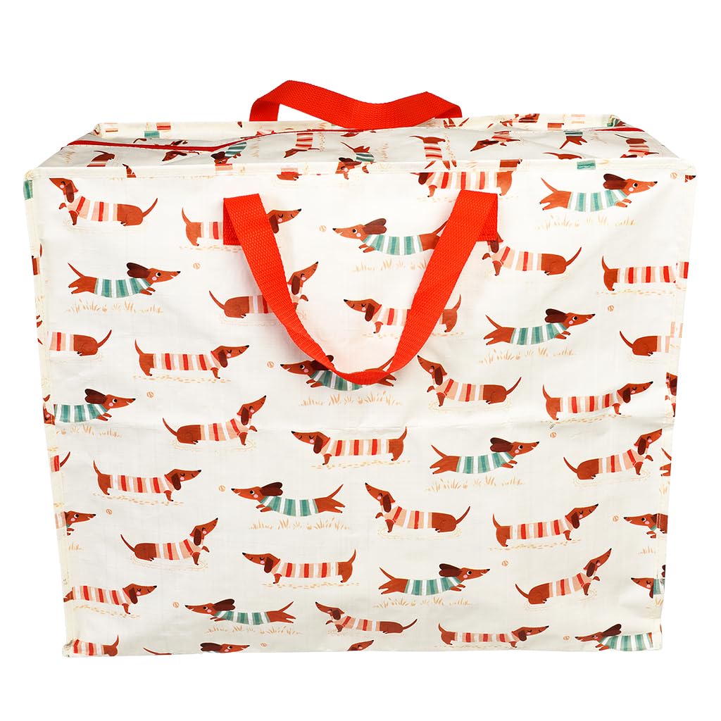 Rex London Unisex Blanc Storage Bag Jumbo Sausage Dog