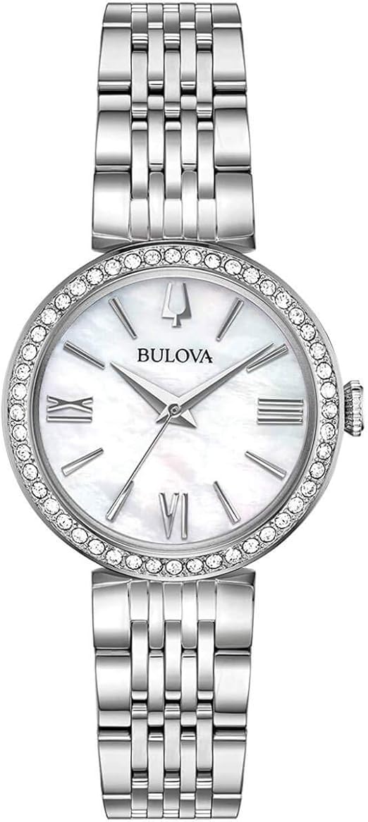 Amazon Com Bulova Box Set Quartz Ladies Watch Stainless Steel Crystal Silver Tone Model 96x149 Clothing Shoes Jewelry Amazon Com Bulova Box Set Quartz Ladies Watch Stainless Steel Crystal Silver Tone Model 96x149 Clothing Shoes Jewelry