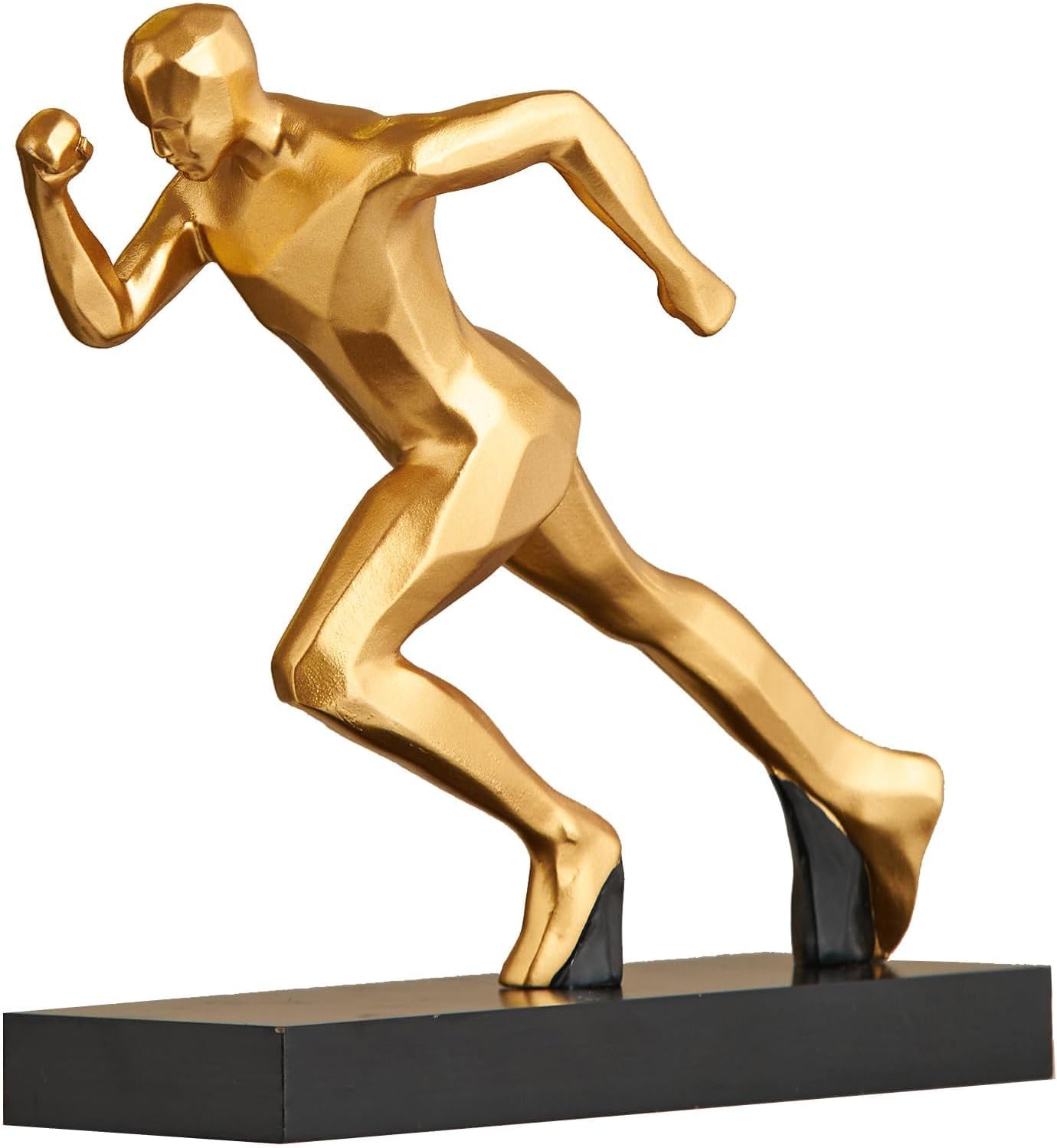 Gold Accent Figurines Sculptures Modern Home Office Desk Decor