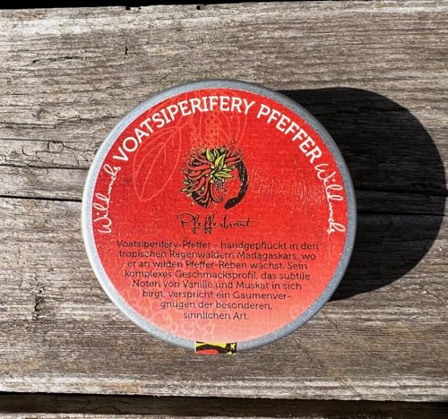 Voatsiperifery Pfeffer Wildwuchs Urwaldpfeffer - 60 g wilder Pfeffer aus Madagaskar scharfer Gourmetpfeffer