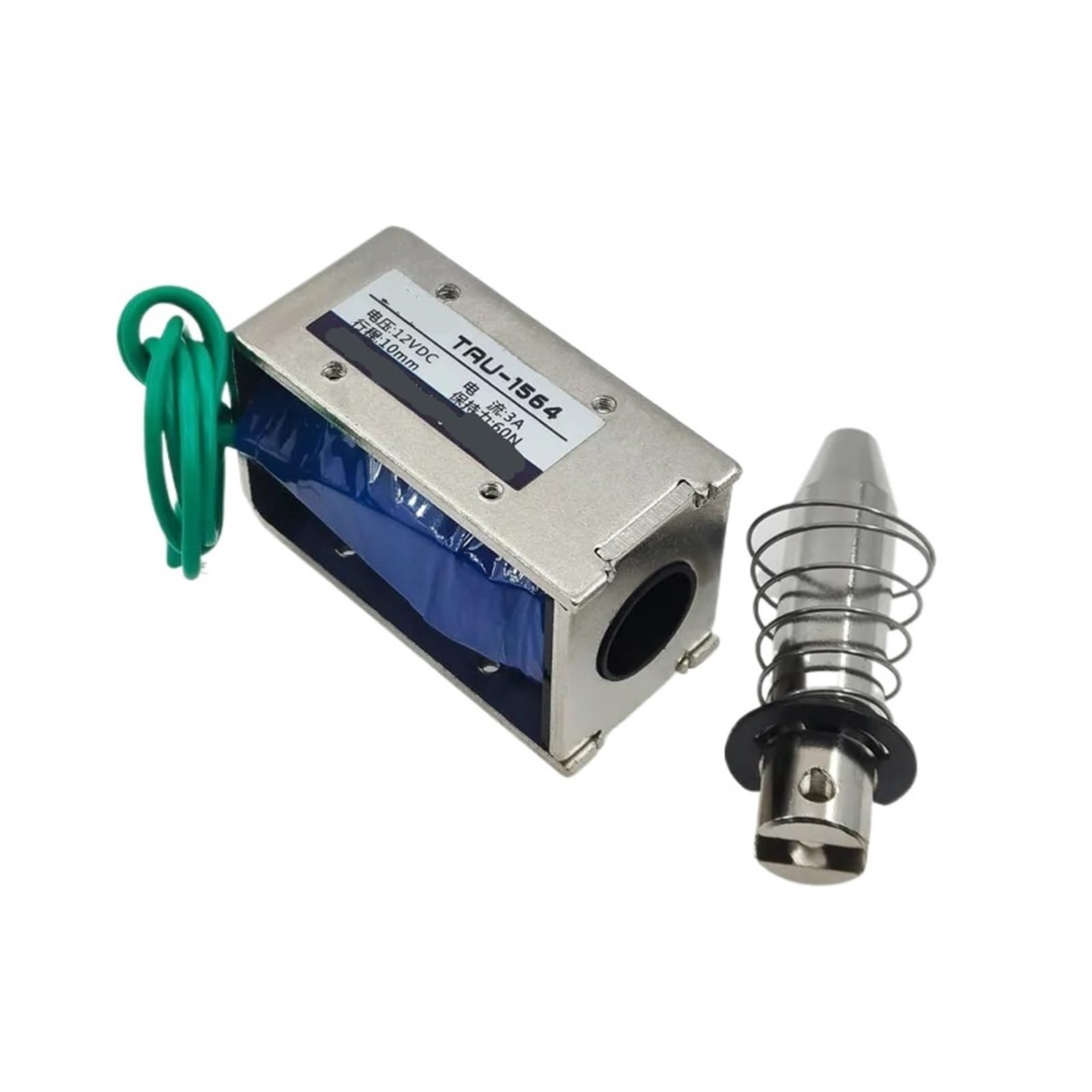 Elettromagnete Elettromagnete a Telaio con solenoide a trazione e Spinta 12V 24V CC Magnete Elettrico 60N Corsa solenoide elettromagnetico TAU-1564 TAU-1564T(TAU-1564 24V)