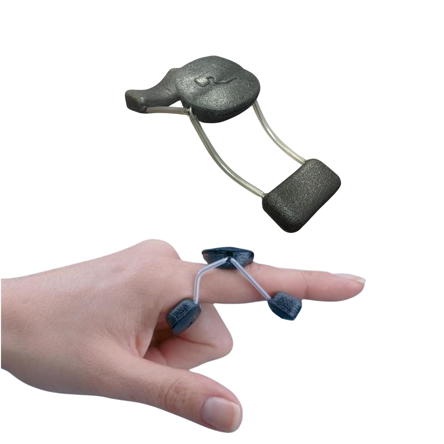 Rolyan Sof-Stretch Finger Extension Splint, Large, White, Finger Brace with Adjustable Fit, Latex-Free Finger Support for PIP Joint Extension, Boutonniere Deformity, Trigger Finger, and Edema