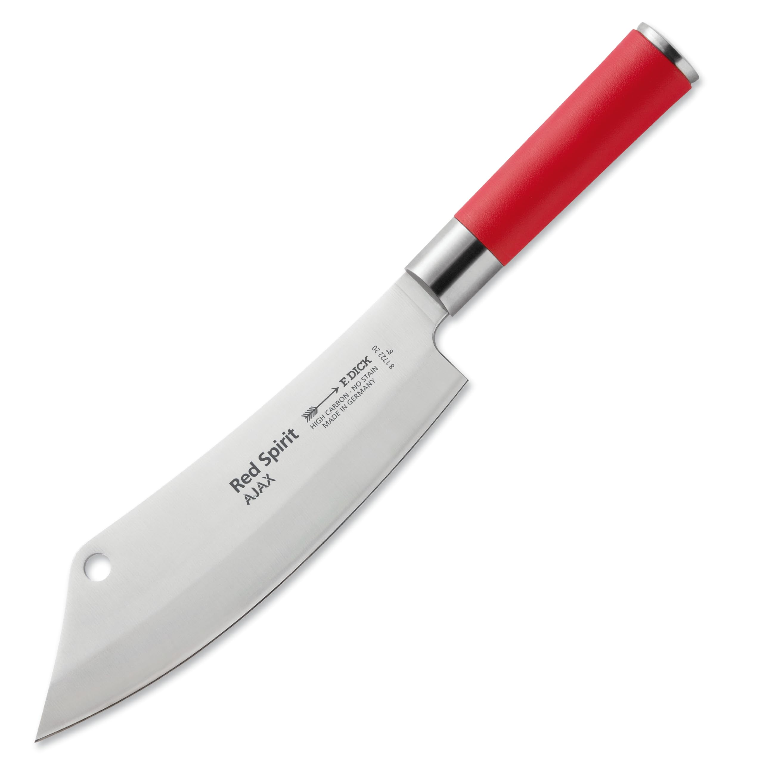 F. Dick Ajax Kochmesser, Red Spirit — 20 cm Klinge, X55CrMo14, 56 HRC