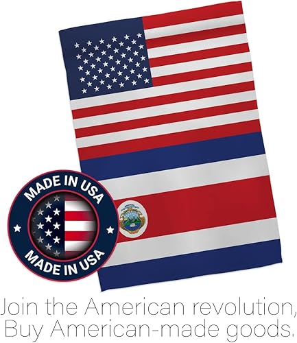 Miniatura 5 de Cartel de la amistad de Costa Rica Estados Unidos para la Copa del Mundo de Costa Rica Estados Unidos, arte de pared, postes de bandera para