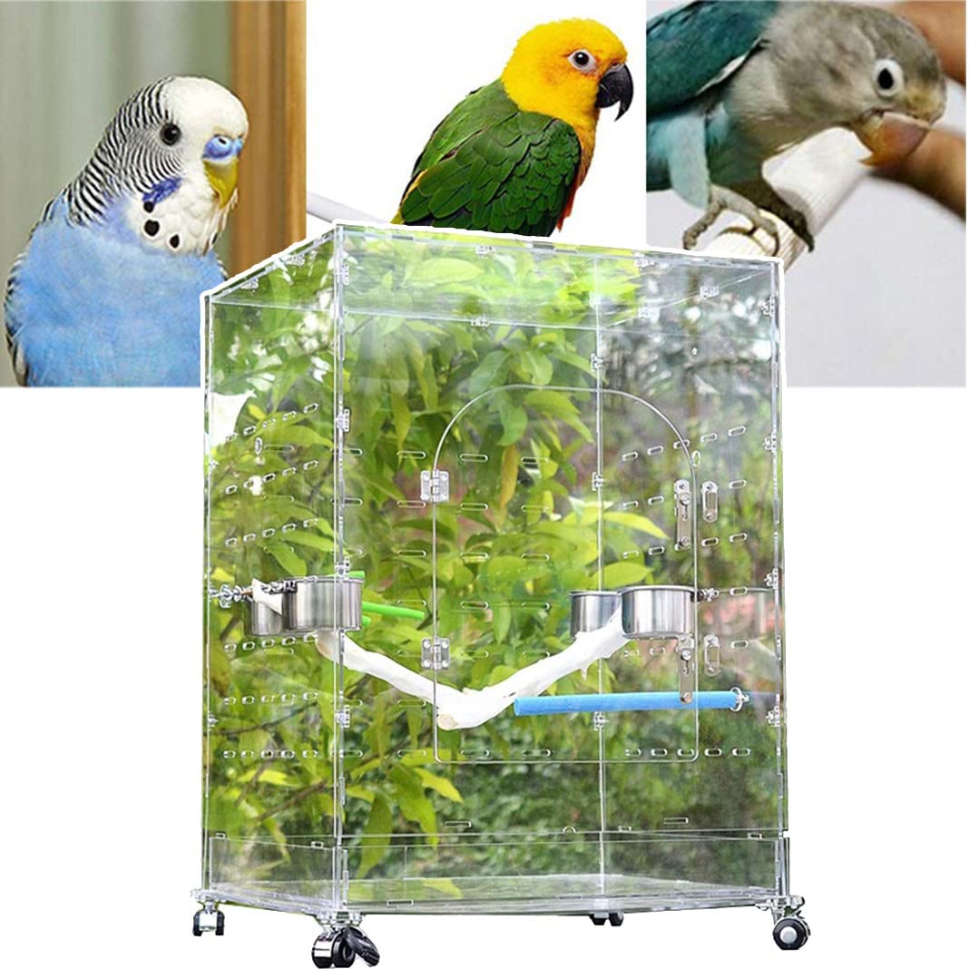 Parakeet Cage Large Acrylic Bird Cage Factory Wholesale Clear