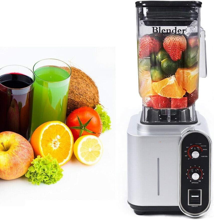 Commercial Mixer 50 oz Smoothie Machine Fruit Juice Smoothie Maker with Adjustable Speed & Timing Function for Home Restaurants Hotels 2.2KW