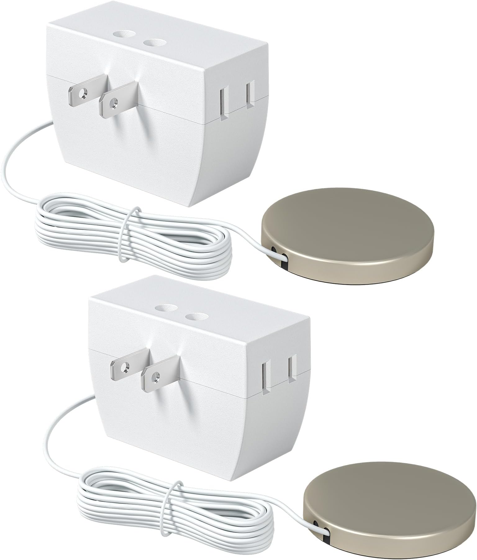 DEWENWILS 2 Pack Touch Dimmer Switch, Plug and Play Lamp Touch Control Pad, Touch Lamp Switch, Dimmable LED/CFL Lights, and Incandescent Bulbs, Dimmer Extension Cord, ETL Listed, White