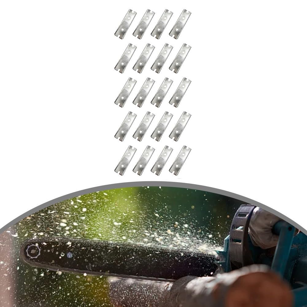 Set di 20 misuratori di profondità per motosega Husqvarna da 3/8 pollici modelli 73LP e 73VL, parte di ricambio in acciaio inossidabile 5056981-01N resistente all'usura