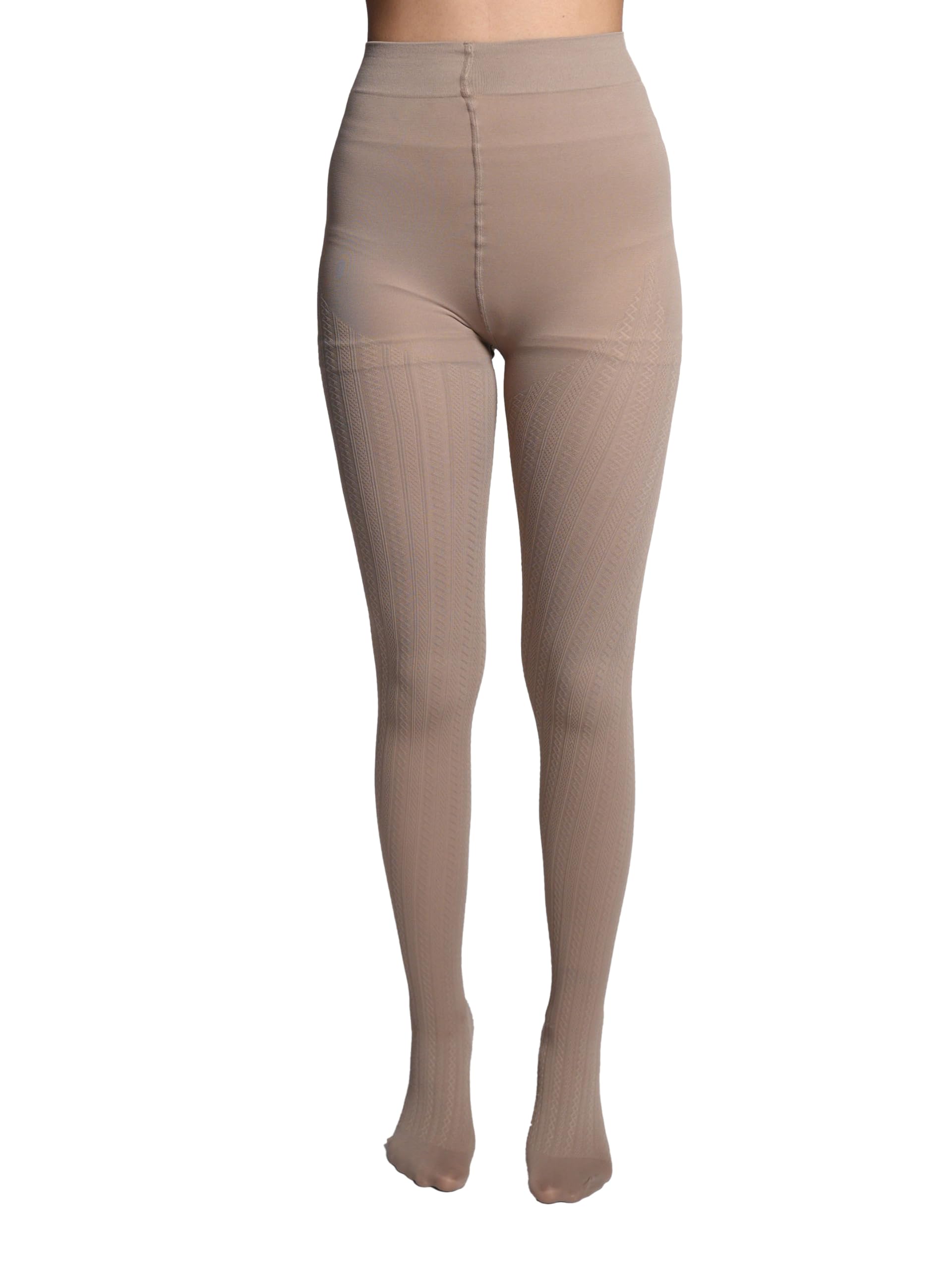 theater Women Cableknit Beige Stockings-picture-38