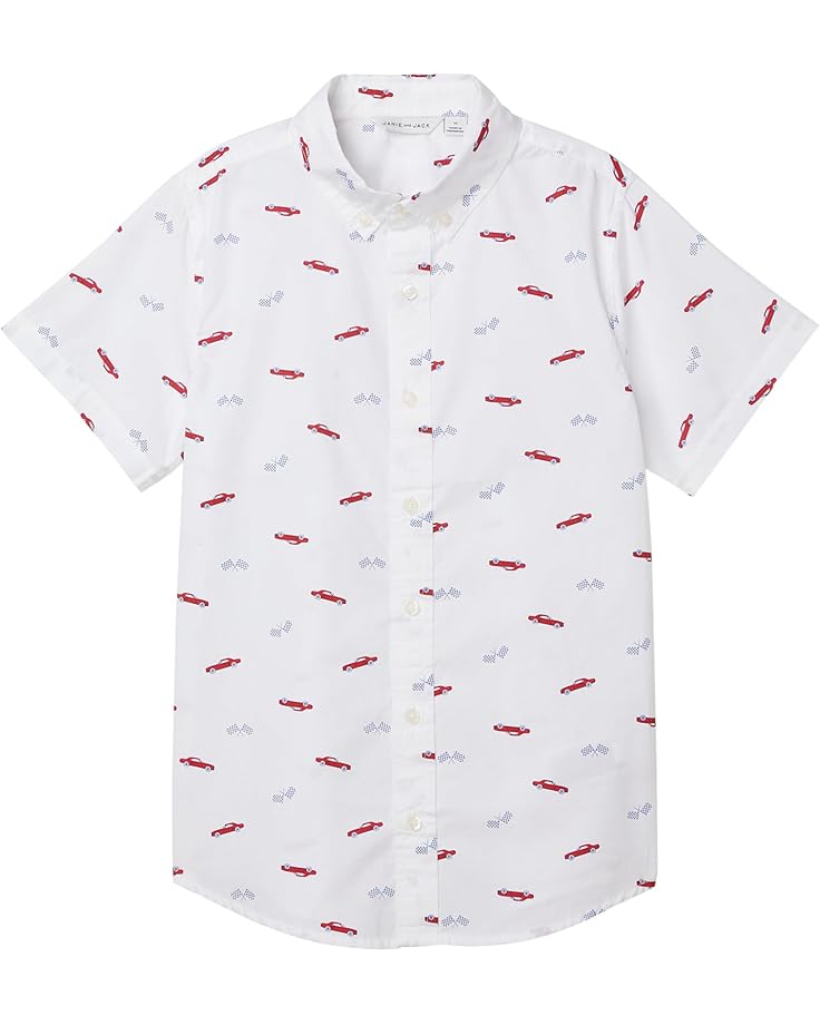 Janie and Jack Printed Poplin Top (Toddler/Little Kid/Big Kid) - Main View