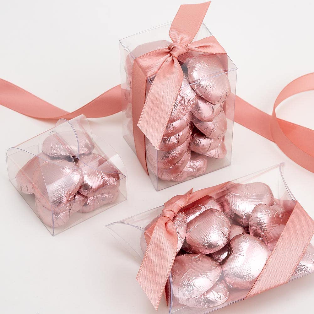 Italian Options Milk Chocolate Foiled Hearts, 30 Chocolates, Purple Foil — view 41