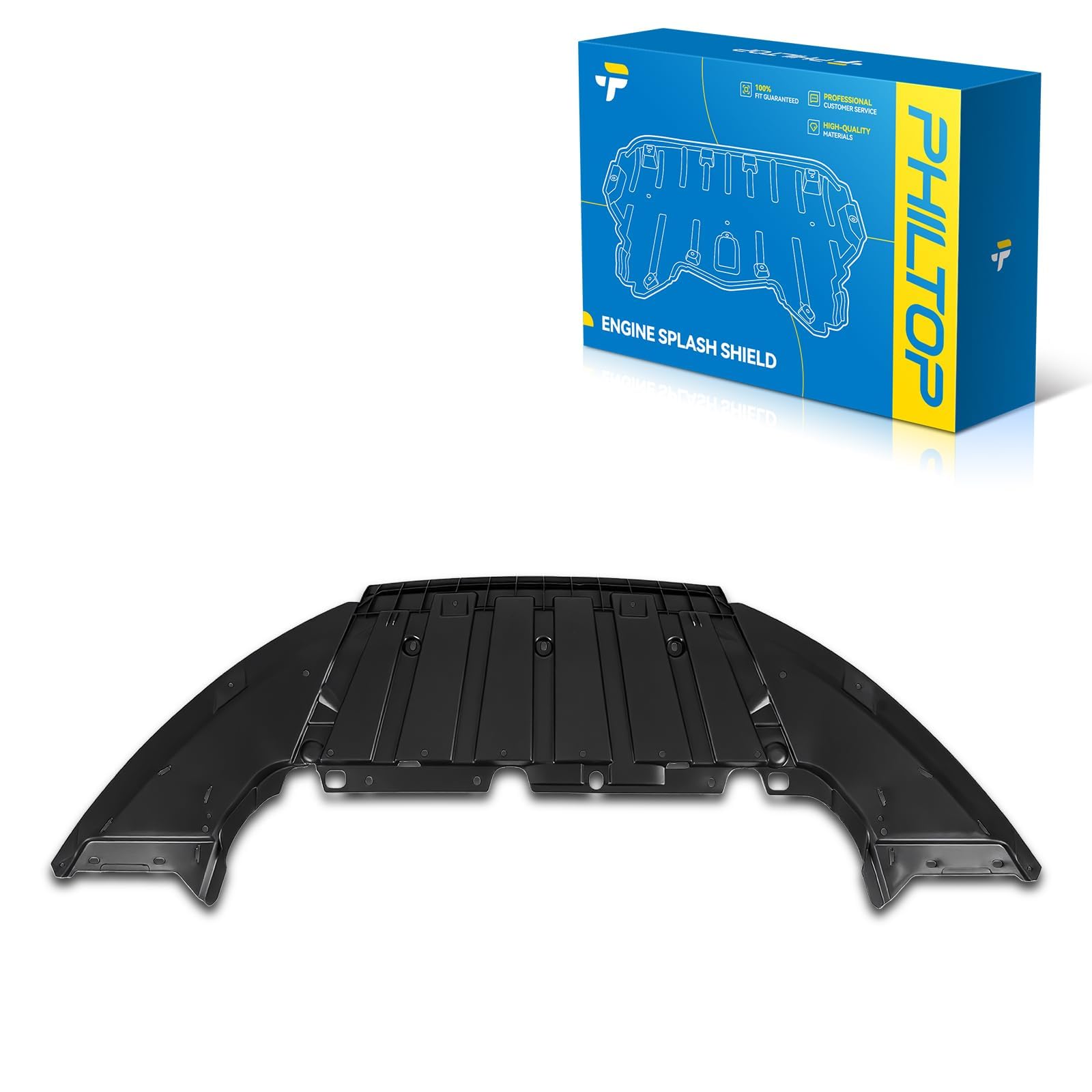 PHILTOP Engine Splash Shield Compatible with 2015-2018 Ford Focus 2.0T/2.0L