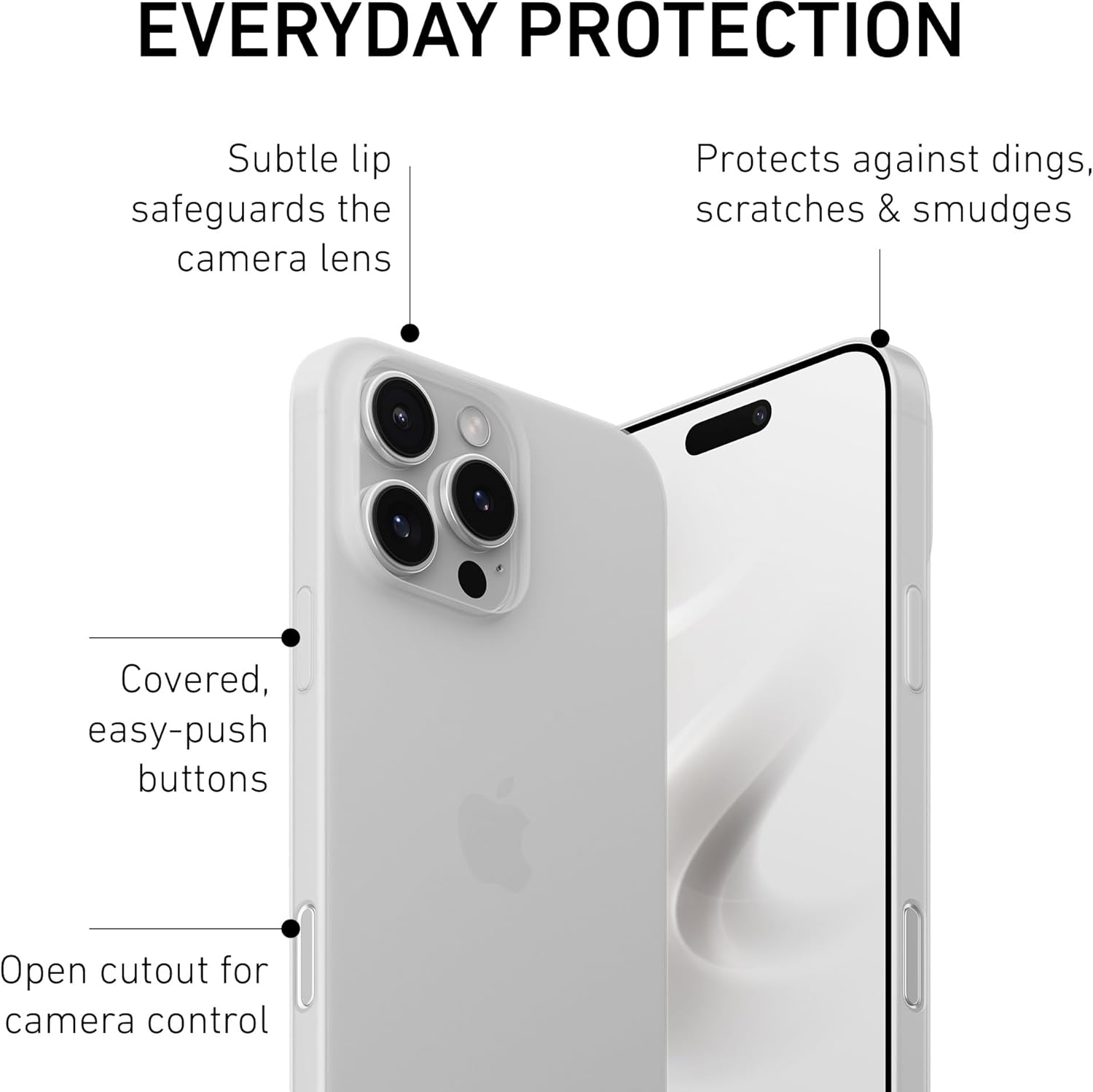 PEEL Super Thin Case for iPhone 16 Pro Max (Transparent Clear) - Sleek Minimalist Design, Branding Free, Ultra Slim - Protects & Showcases Your Device - Image 4