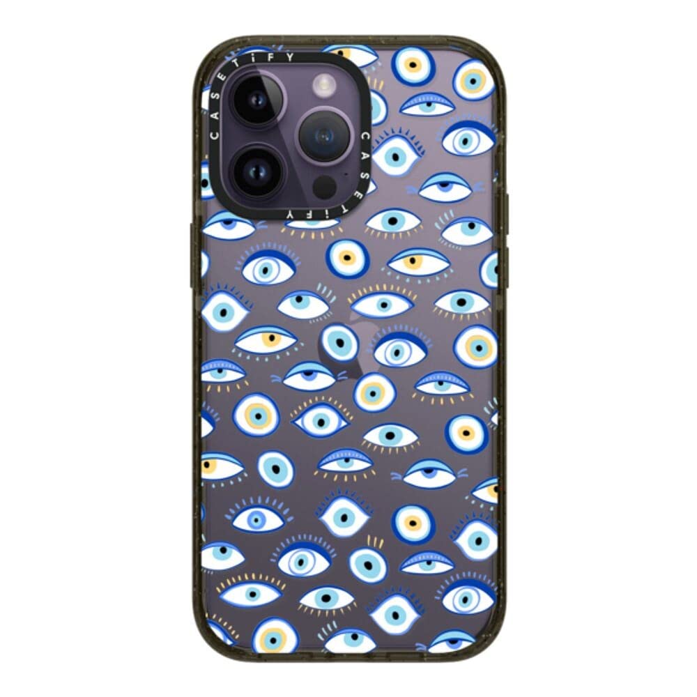 Coque protectrice iPhone 14 Pro Max CASETiFY motif œil bleu robuste - 8
