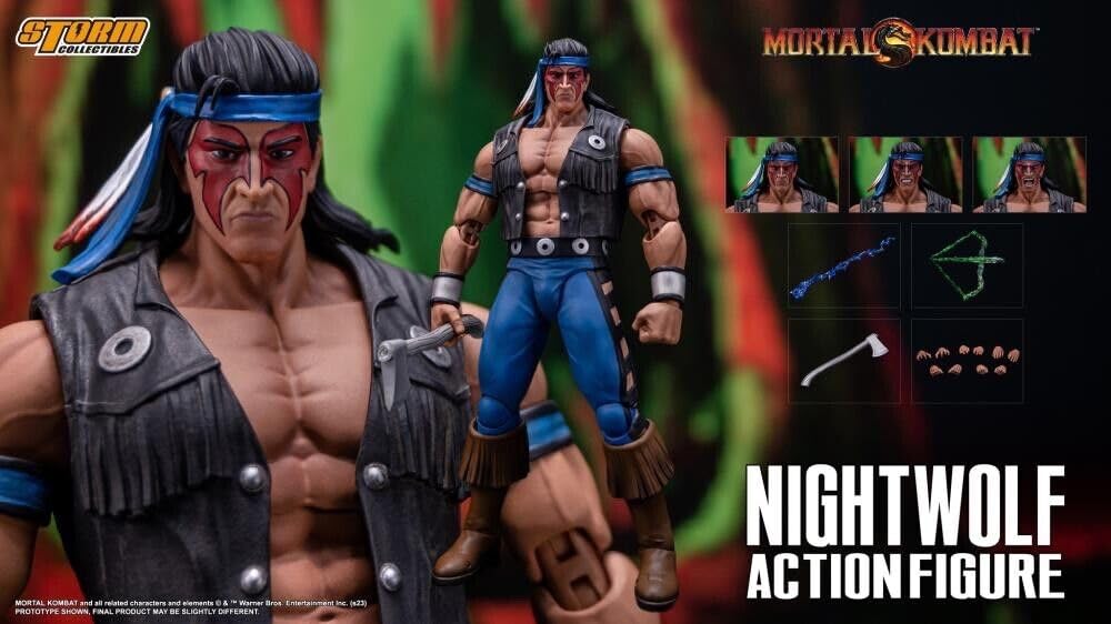 Storm Collectibles モータルコンバット ナイトウルフ Storm Collectibles Mortal Kombat Figurine 1/12 Nightwolf 18 cm