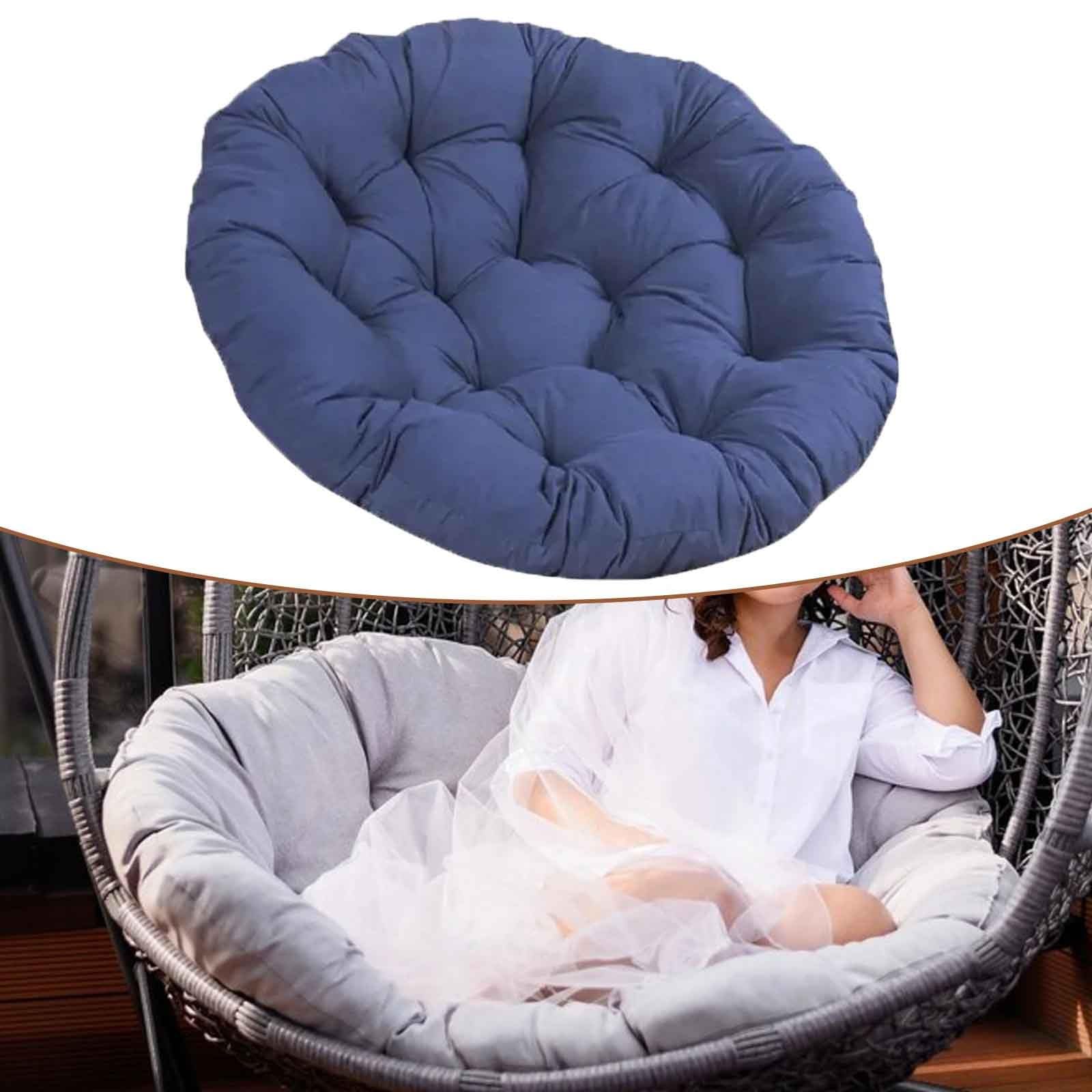 Cuscini Rotondi per Sedie da Esterno da Giardino Idrorepellente per Poltrona da Giardino, Sedia Girevole, Poltrona in Vimini, Sedia da Balcone(B,100×100cm)