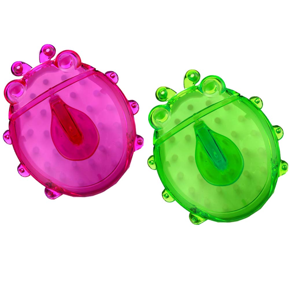 NUOBESTY 2 Pcs shampoo brush infant bath sponge brush