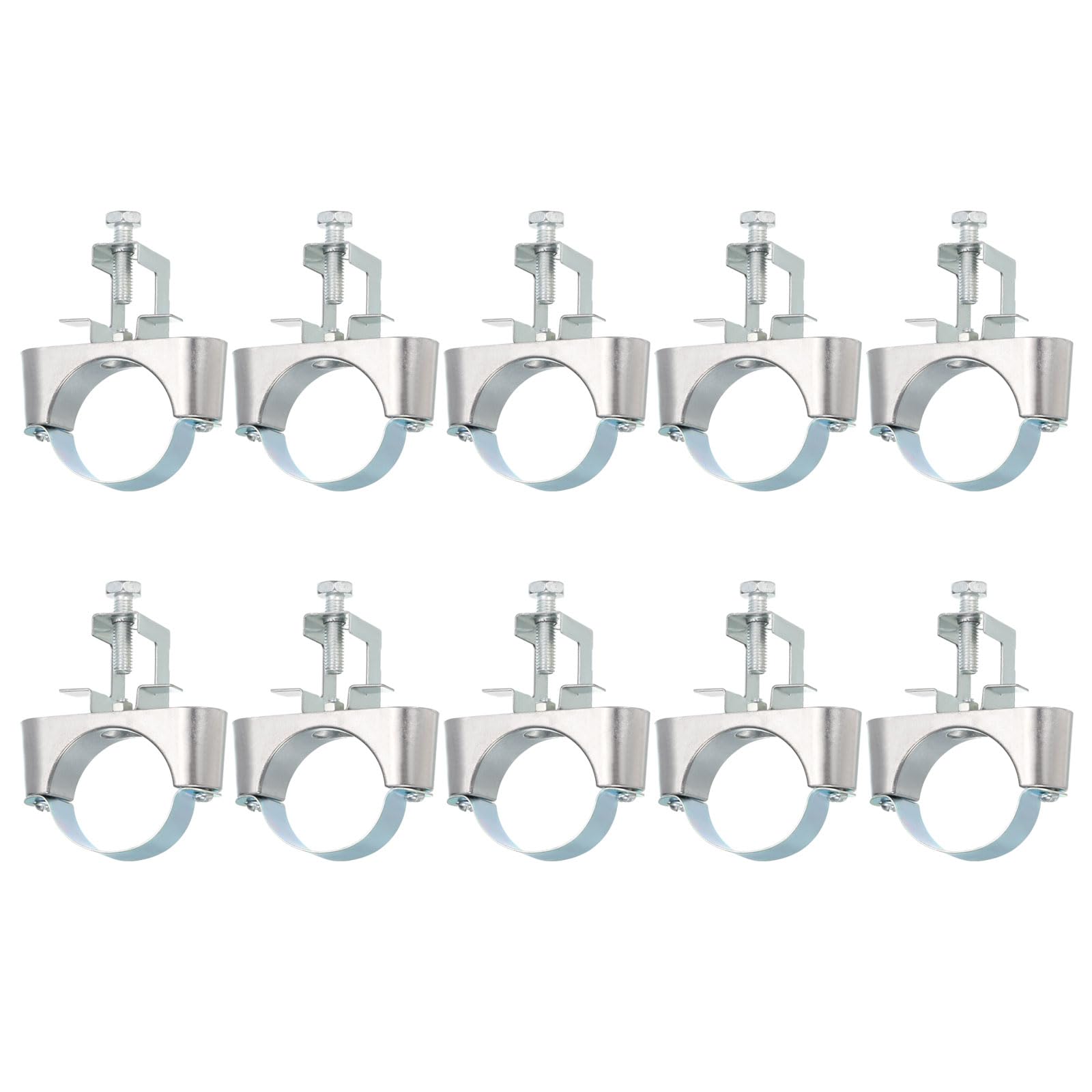 uxcell 10 ganci per condotti con morsetto per travi, adatti per staffe di supporto per tubi da 50 mm, per travi a I, condutture, tubi, cavi