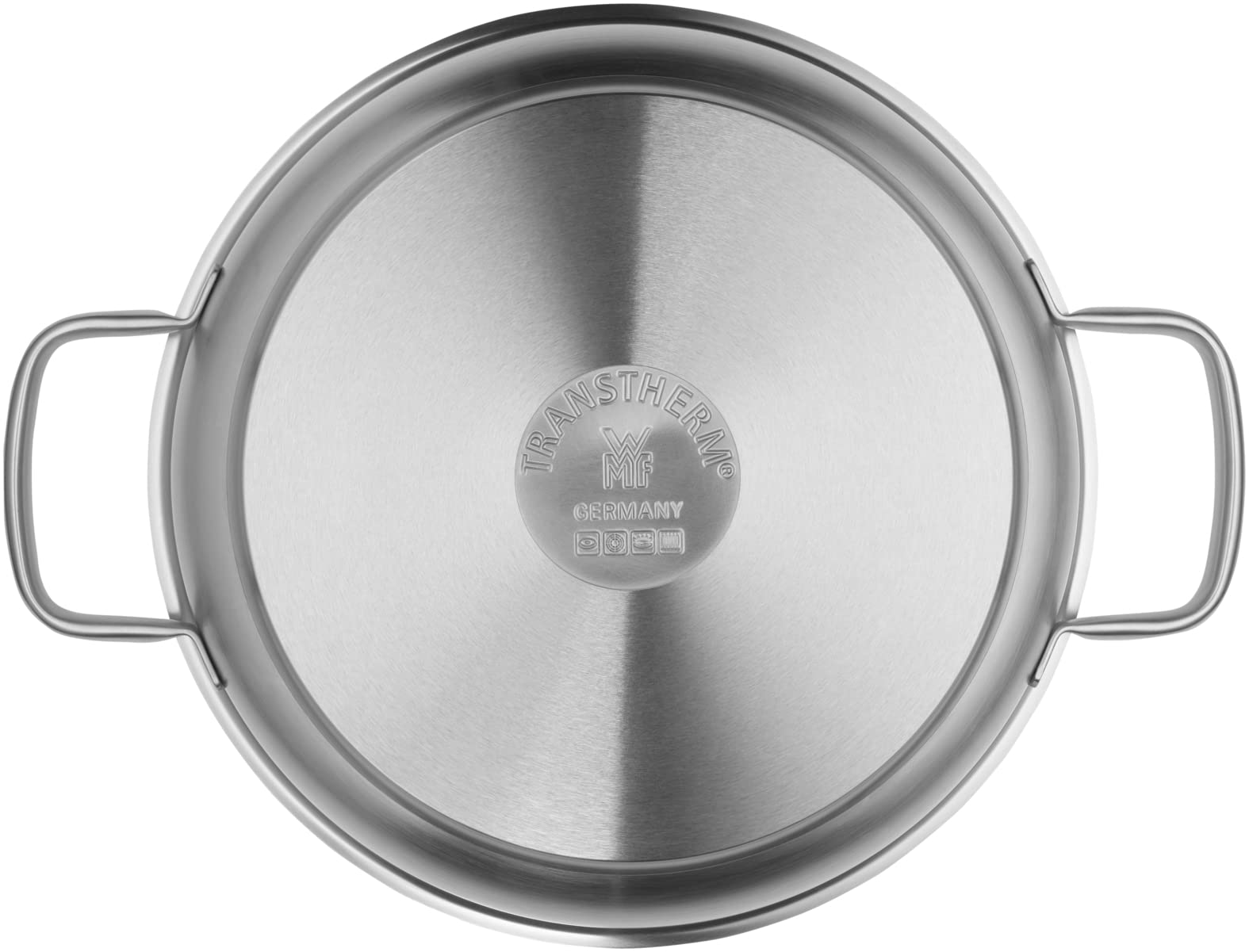 WMF Gourmet Plus - Sartén 28 cm Ø con Dos Asas Sin Recubrimiento Antiadherente de Acero Inoxidable Cromargan, Apta para Todo Tipo de Cocinas