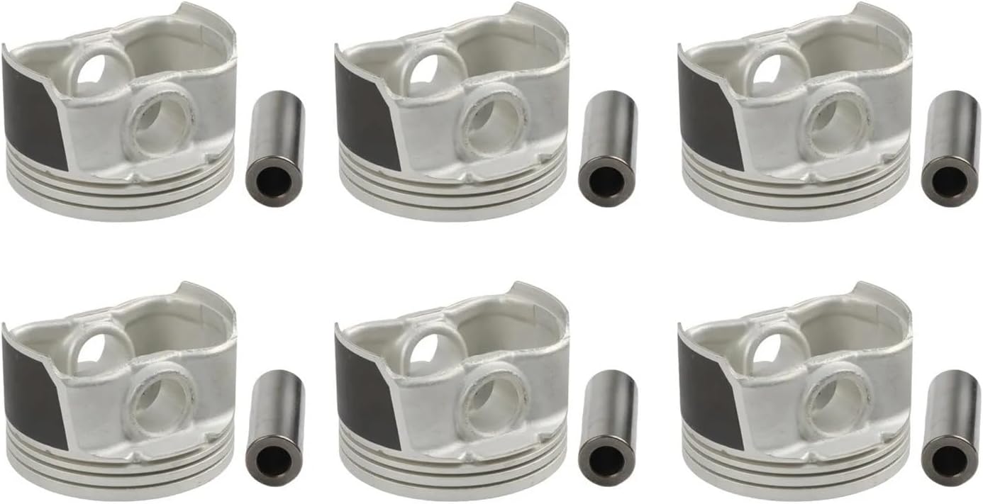 1set G6EA Engine Gasket & Pistons Rings Set Rebuild Kit 21030-3E000 23060-3E000 21020-37000 Compatible with 2005–2013 Compatible with Hyundai Compatible with Kia 2.7(Pistons Rings Set)