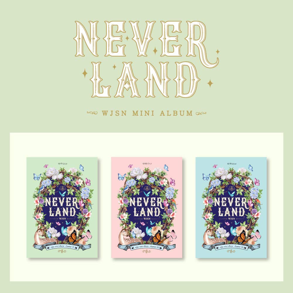WJSN Cosmic Girls - Neverland (8th Mini Album) Album+Pre-Order Benefit+Folded Poster+Extra Photocards Set (III ver.)
