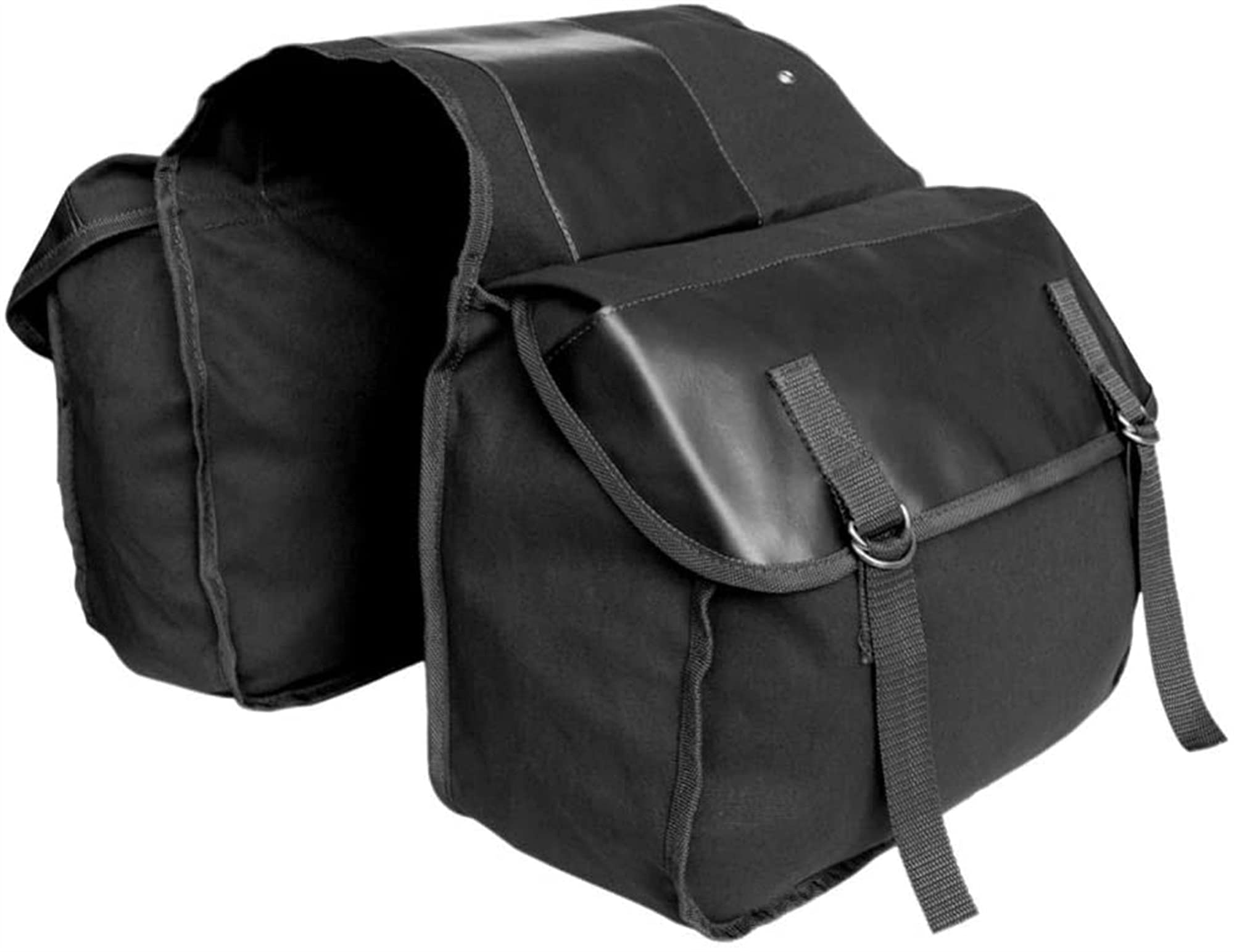 Dhf Black Canvas Bike Mountain Bike Rear Pannier Bag Rear Shelf Bag Cycling Equipment (Color : )