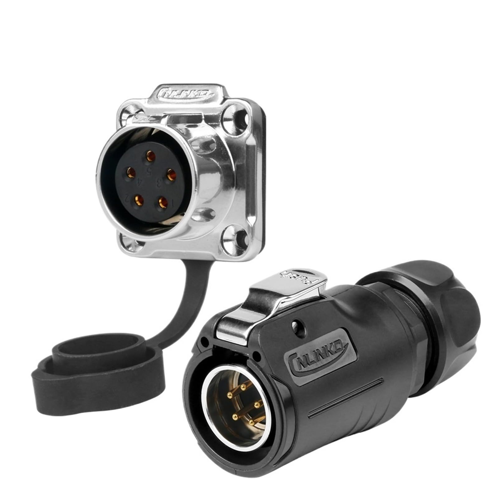 1 szt. IP68 M20 outdoorowa wodoszczelna wtyczka 5/7/9/12 pinów przewód elektryczny wtyczka kablowa bezszwowa uszczelniona gniazdo (zestaw typu C, 12P)