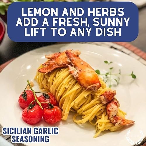 Miniatura 5 de Condimento de ajo siciliano | Todo natural | Sin OMG | 1.8 oz (51 g) | Mezcla de especias gourmet | Lote pequeño | Masaje artesanal | Paquete de