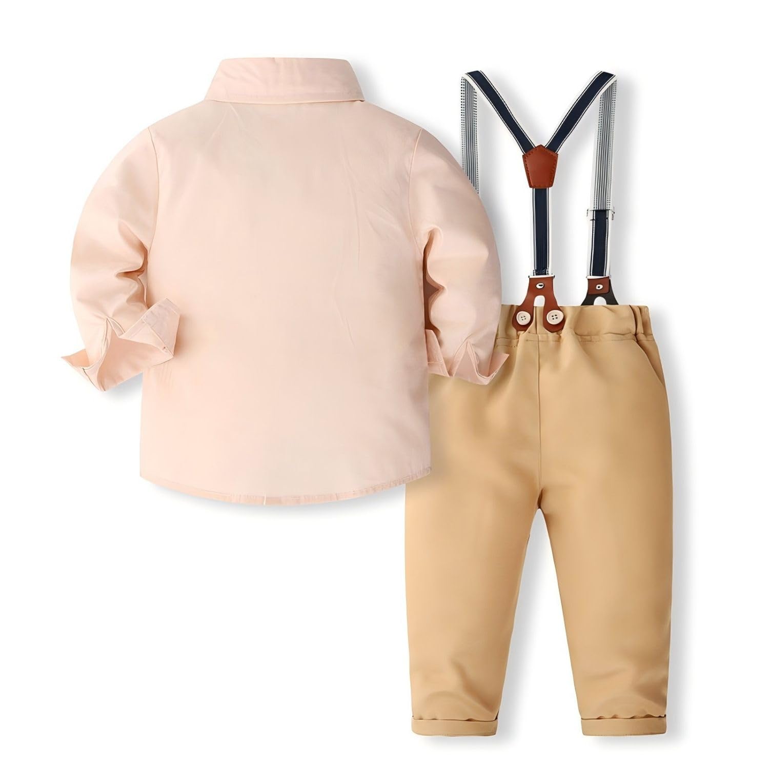 LCKUOTITIMY Toddler Formal Outfit Beige Boy Baby Boy Suit Baptism Pageant Wedding Ring Bearer Outfit 1t 2t 1-2t