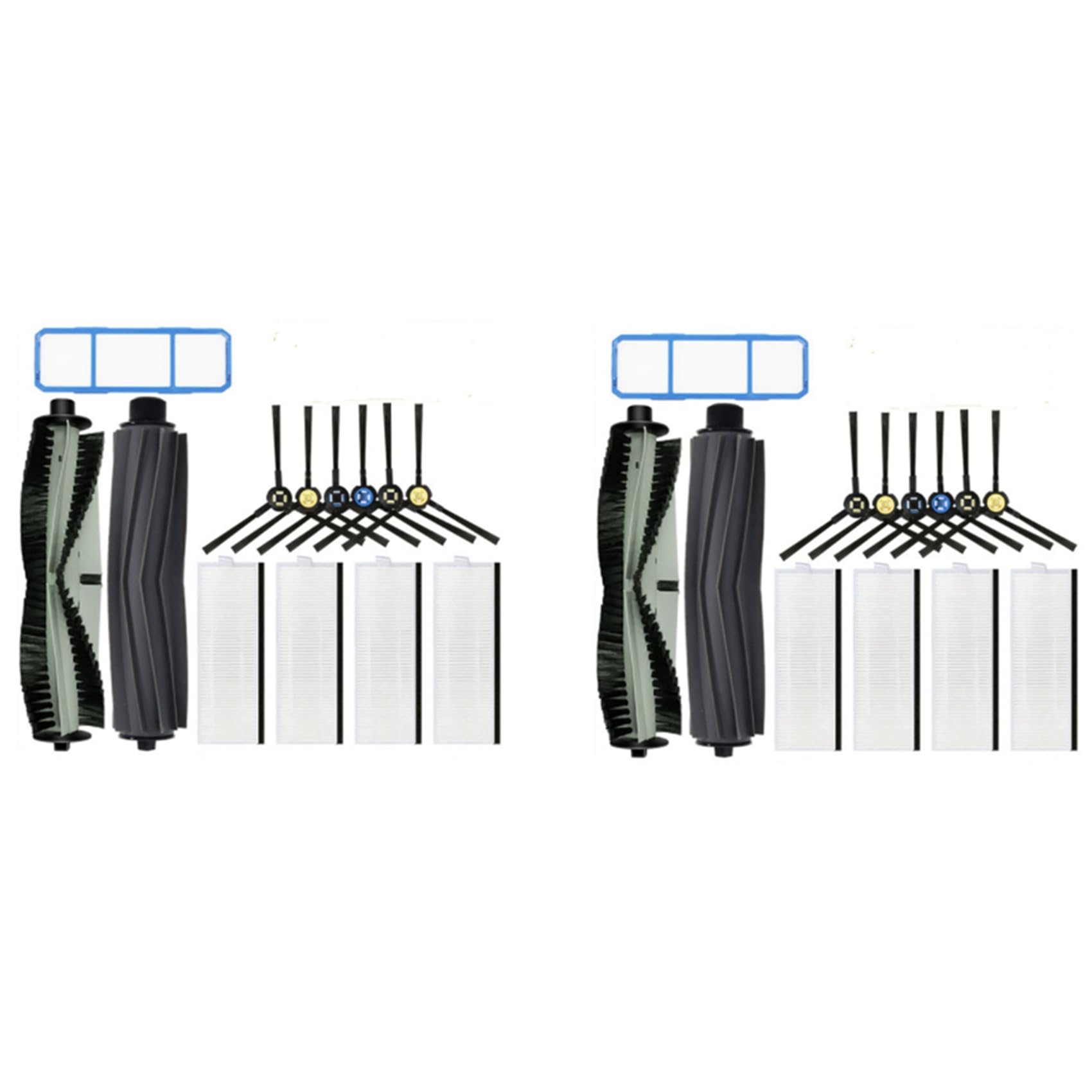Hndhbfgrt 2set Main Side Brush Hepa Filter for SSR1 SSRA1 for A9S A7 V8 V8S X750 X800 X785 V80