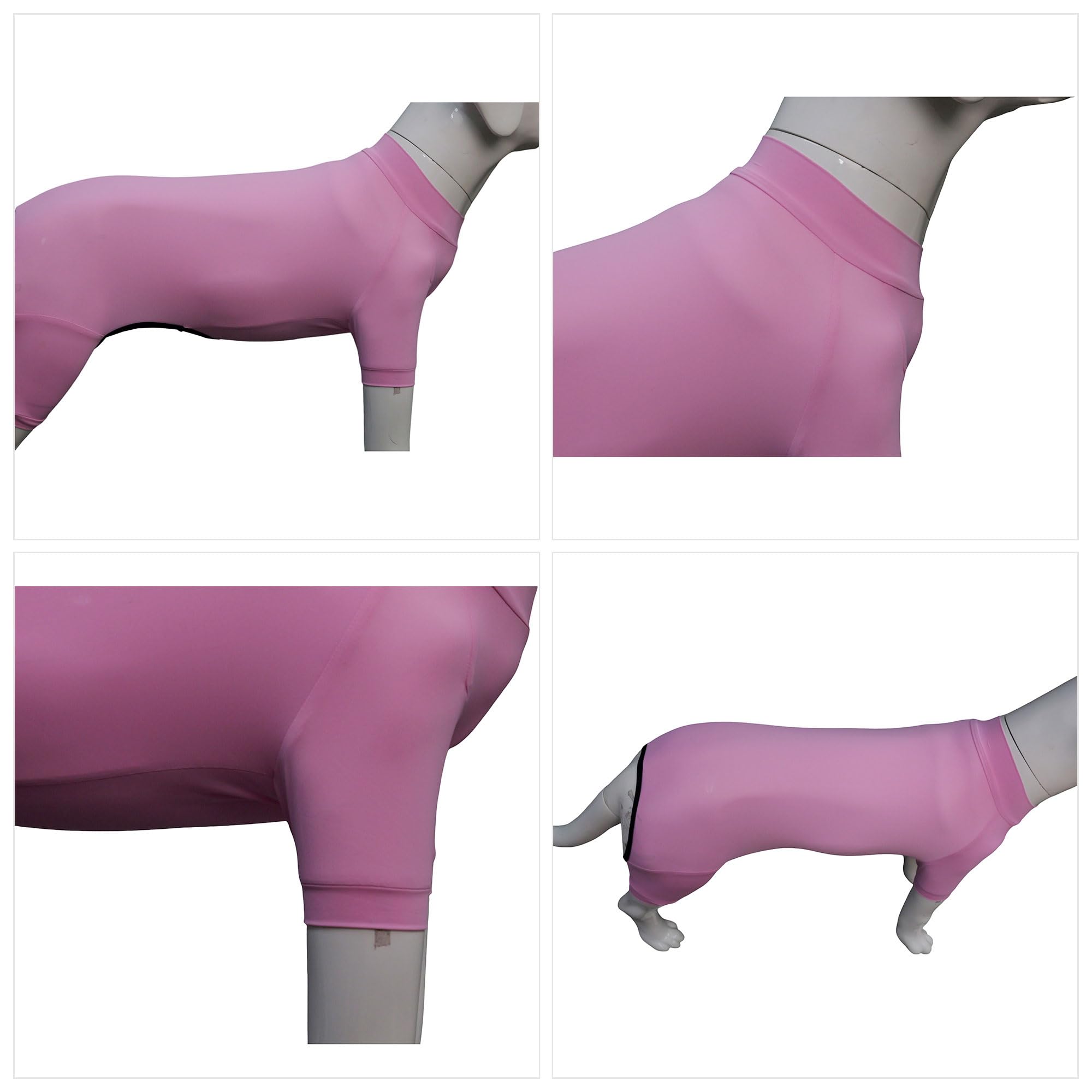 LoveLongLong Dog Jumpsuit with UV Protection and Quick-Dry Fabric for Spring Summer Pet Pajamas Pink 3XL, 3XL (for large dogs) - Image 3