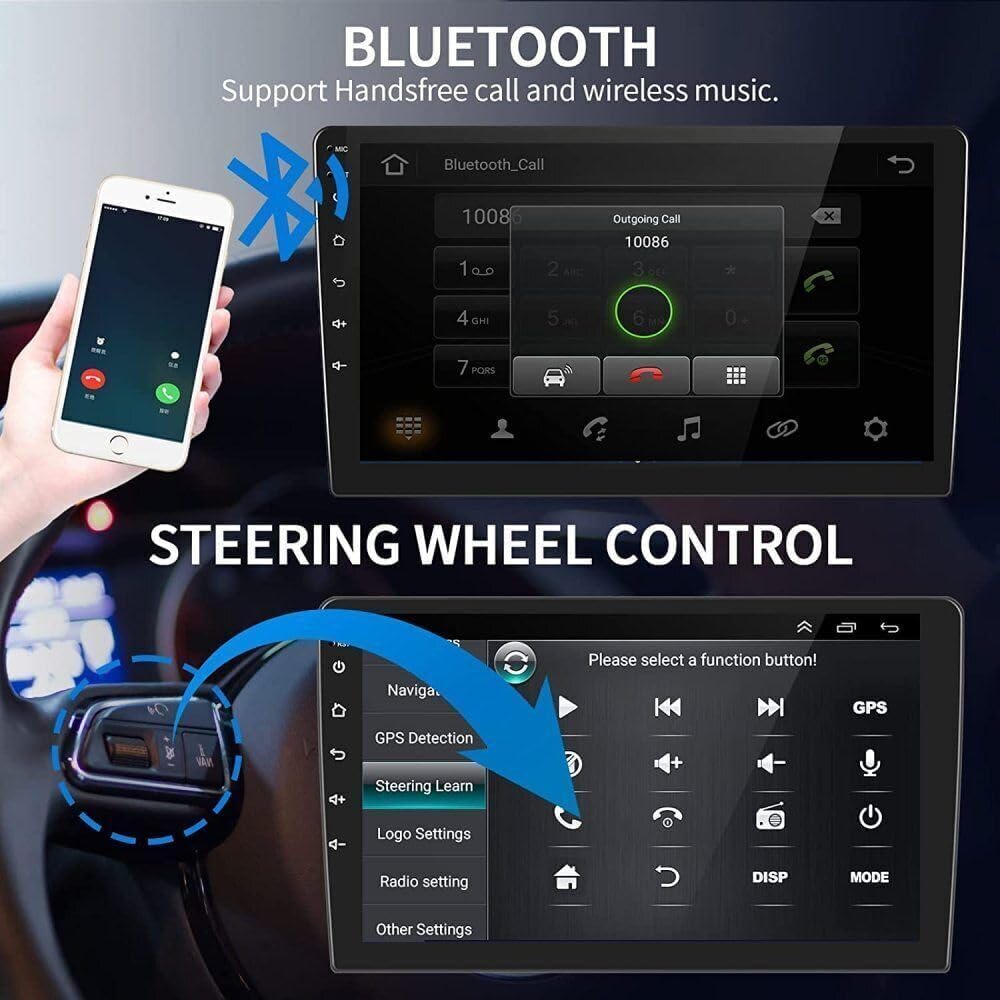 Android 14 Autoradio 2 Din mit Carplay Android Auto für Skoda Fabia 2007-2014, 2G+32G 7 Zoll Auto Radio Stereo mit Bluetooth Navi WiFi FM RDS Rückfahrkamera