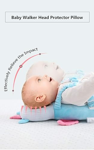 Miniatura 3 de JunNeng Almohadilla protectora de cabeza de bebé para niños pequeños, cojín de seguridad con rodilleras y calcetines antideslizantes (elefante), 6