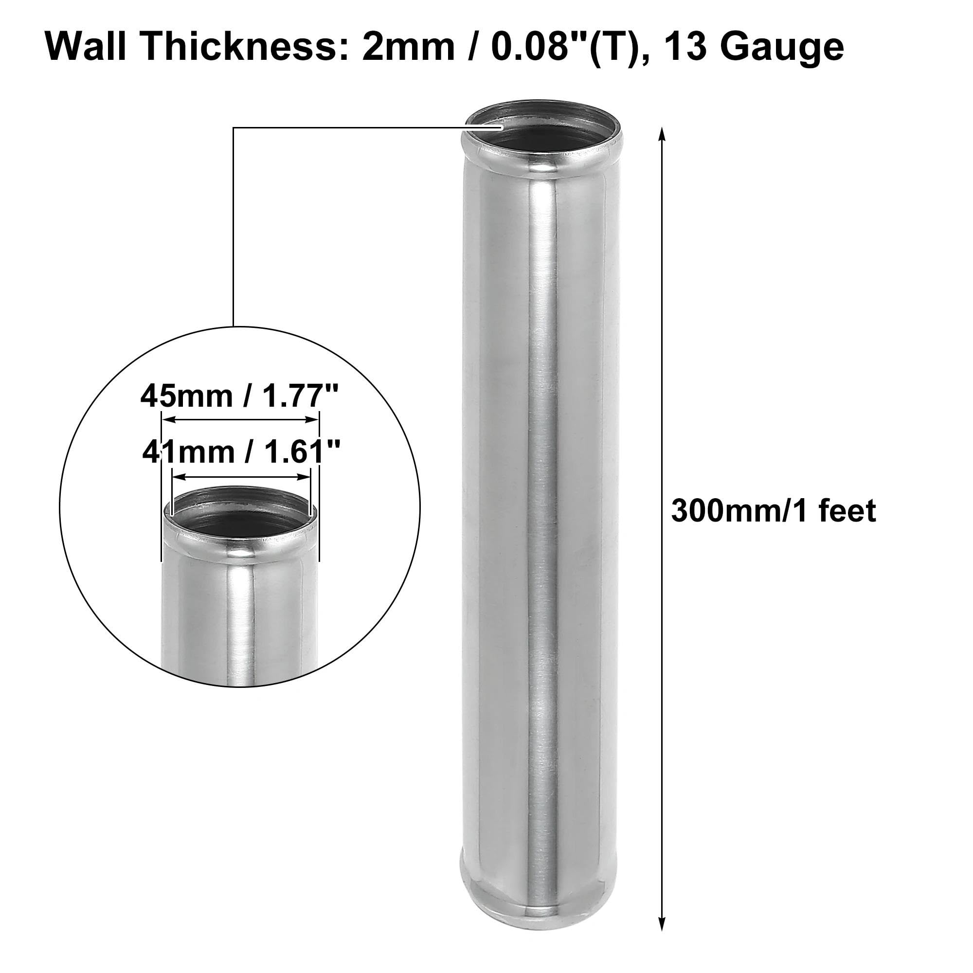 Tubo in alluminio da 35 mm di diametro esterno con un muro di 1,60 mm