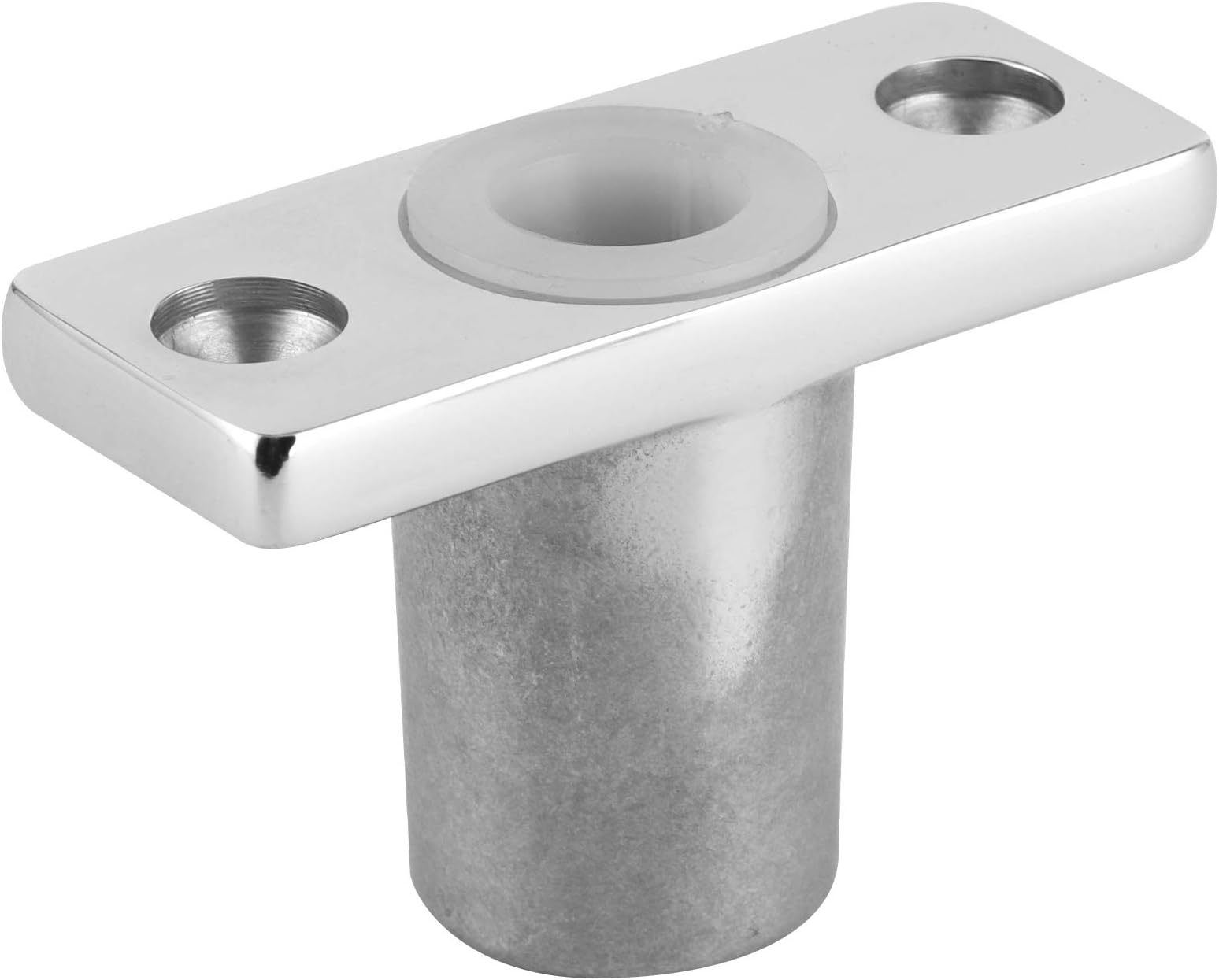 Top Mount Oar Lock Socket Holder, T - Shaped Bracket for Marine Yacht, 316 Stainless Steel Oar Lock Bracket with Mirror Polish Finish for Freshwater and Saltwater Use
