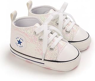 Bebé Primeros Pasos Zapatos de Lona 0-18M Niños Alpargata Suave Antideslizante Ligero Slip-on