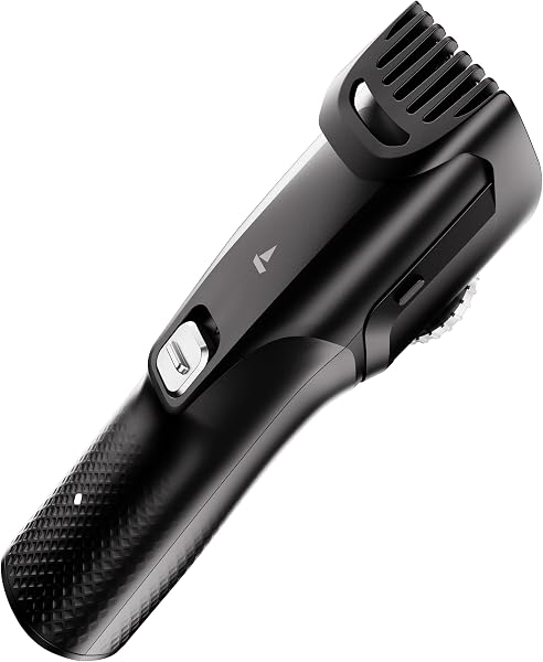 boAt Slazer S100 Beard Trimmer For Men, 300 min runtime,2X Fast Charging, USB Type C, Metallic Finish, Adjustable Comb,
