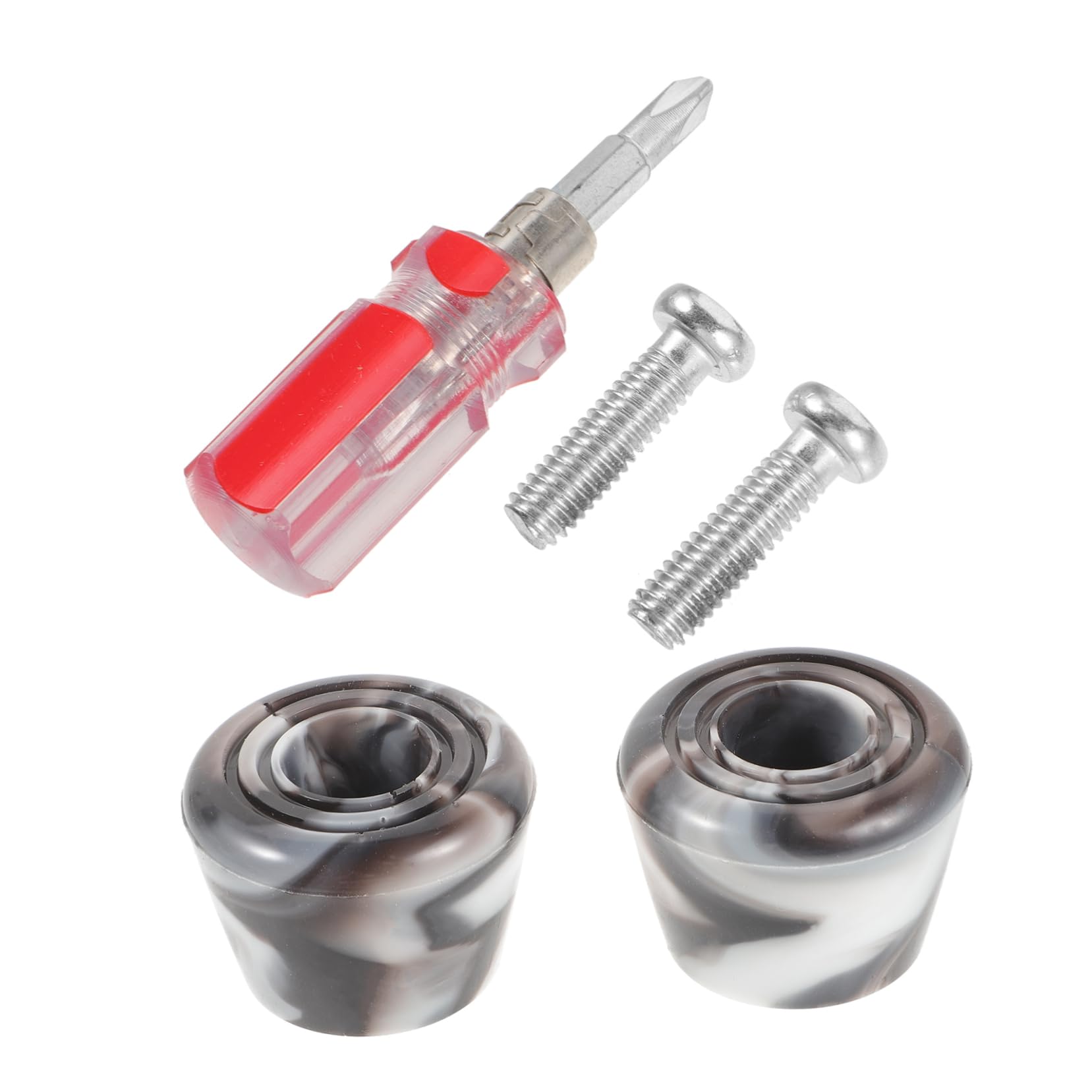 TOYANDONA Les Plaquettes de Frein Patins à Rouleaux Adultes Double vis Plaquettes de Frein pour Patins à roulettes butées de Frein de Rechange Accessoires à Roller Unité Centrale