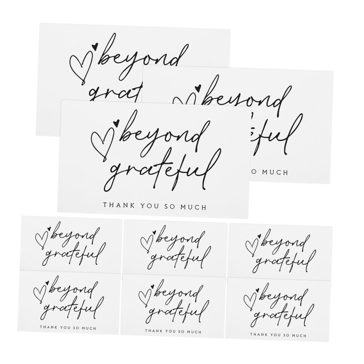 NUOBESTY 3 Sätze Danke Karte Glückwunsch Card Sleeves Thank You Cards Card Verpackungen present Card Geschenkverpackungen Geschenkpakete Postcards Papier 150 Stück * 3